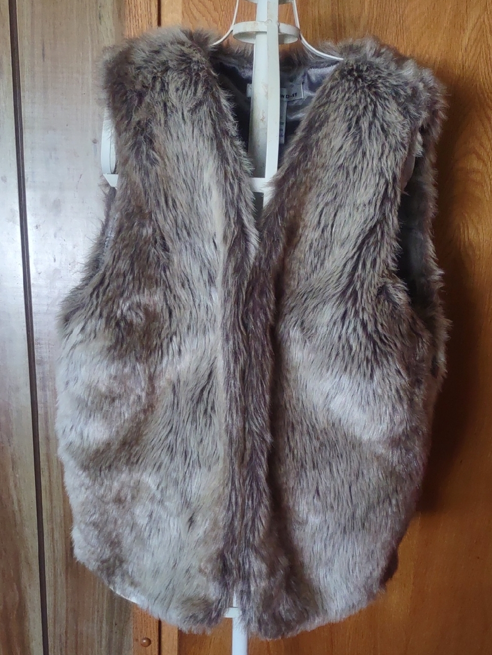 WD.NY Faux Fur Brown Vest